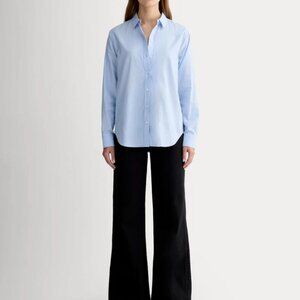 Everlane Button Down Shirt Size 2 Pale Blue